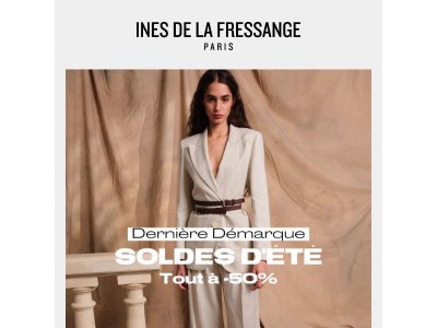 -50% sur toute la collection d'été