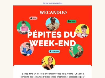 {{ lastname }}, quoi de prévu ce week-end ? 👐