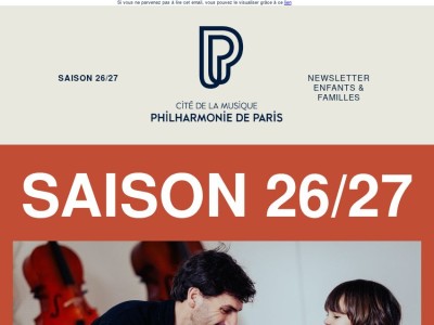 Programmation Enfants & familles 26/27 : ne manquez pas l'ouverture des réservations !✨​