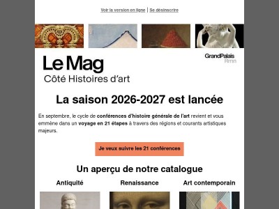 Une histoire générale de l'art en 21 conférences