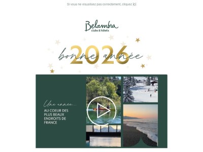 🎉 Belambra vous souhaite une bonne année 2026 !