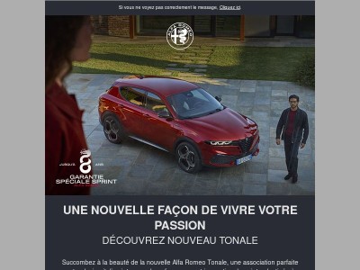 Newsletter : toute l'actualité et les offres Alfa Romeo