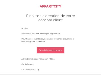 Finaliser la création de votre compte