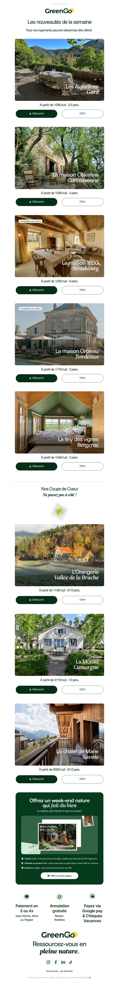 Les nouveautés 👀 Tiny face à la nature, Chambre d'hôtes en Vendée...