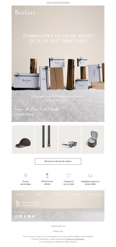 Vous arrivez juste à temps