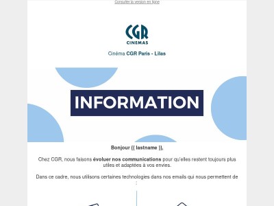 {{ lastname }}, vos préférences cinéma évoluent 🎬