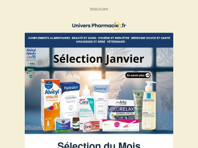 {{ firstname }}, la Sélection de Janvier est arrivée sur universpharmacie.fr ! ⛄️