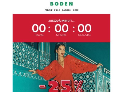 Vite, -25% jusqu'à minuit seulement
