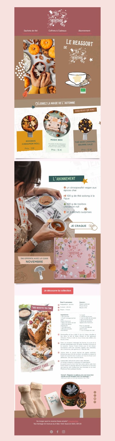 🎃 Le  dernier réassort d’automne est arrivé !