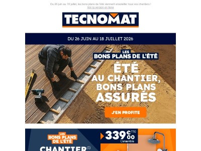 Été au chantier, bons plans assurés !