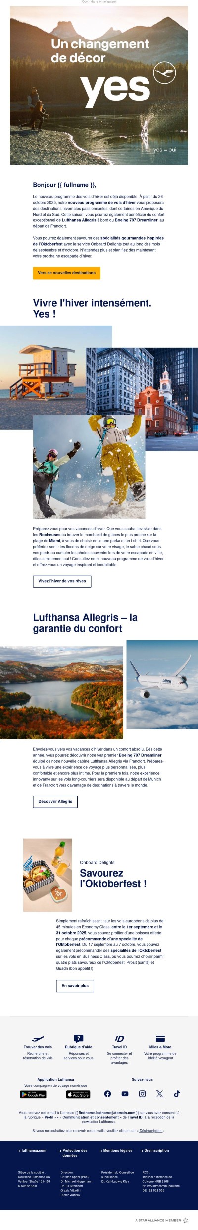 Découvrez les nouveaux horaires des vols d'hiver