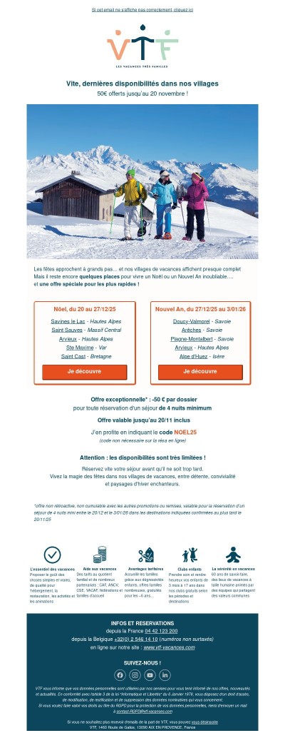 🎄 Dernières places pour Noël et Nouvel An ! Offre exceptionnelle 🎁