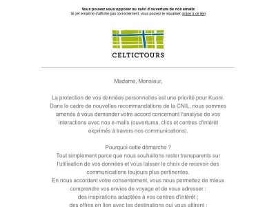 Vos préférences de confidentialité évoluent
