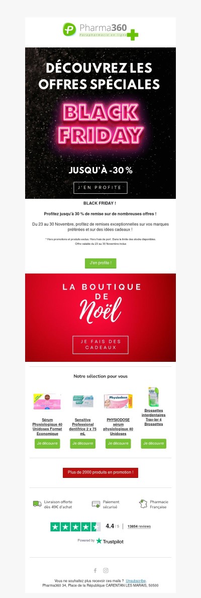 🎁 BLACK FRIDAY : jusqu'à - 30 % !