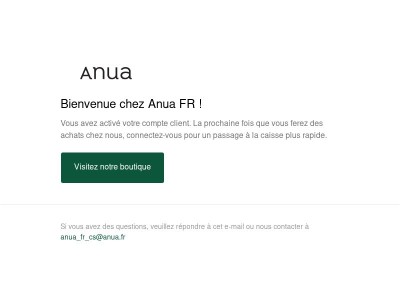 Confirmation du compte client