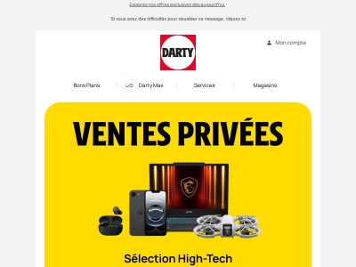 Ventes privées | Nos offres Hightech