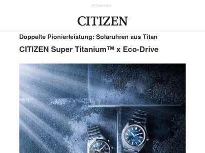 CITIZEN Super Titanium™ x Eco-Drive