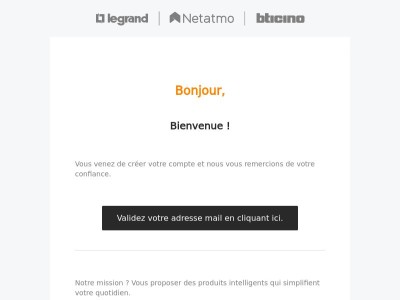 Votre nouveau compte