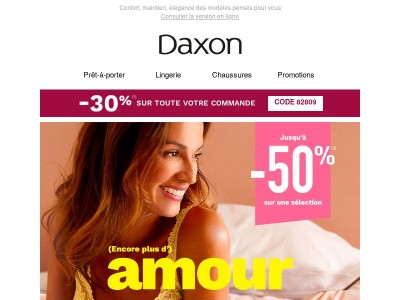 Sublimez votre silhouette avec jusqu’à -50% sur la lingerie !