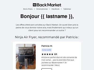  Un avis sur les offres d'été , {{ lastname }} ?