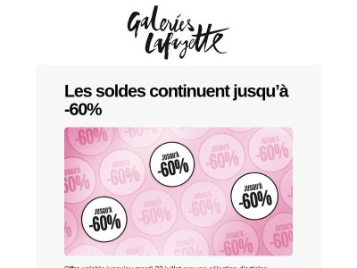 👀 Avez-vous profité des soldes jusqu’à -60% ?