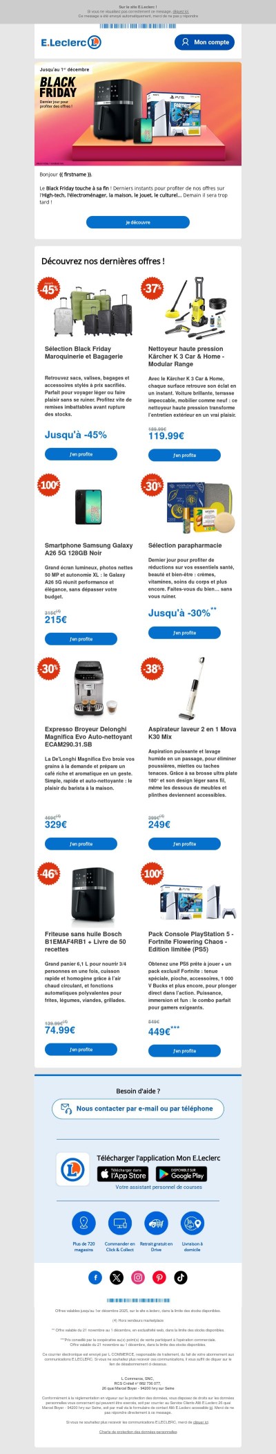 Dernier jour pour profiter du Black Friday ! 🖤