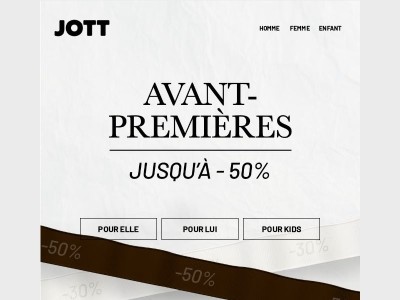 AVANT-PREMIERES | Jusqu'à -50% en ligne et en boutique 🔥