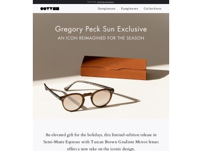 An Exclusive Edition: Gregory Peck in a New Colorway