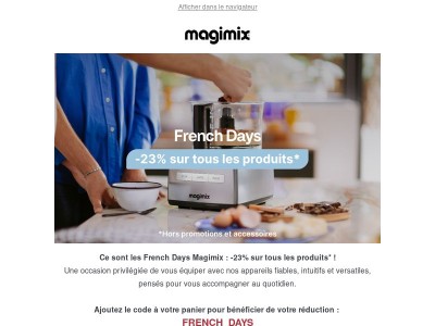 🔵⚪🔴Les French Days Magimix