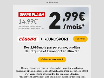 Offre valable seulement quelques jours !