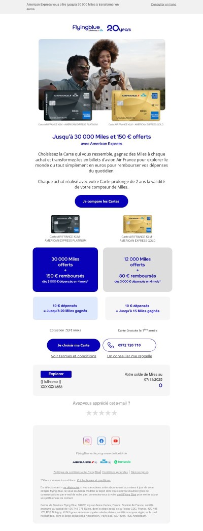 Vos Miles remboursent vos achats