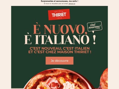 🇮🇹​ C’est nouveau et italien !