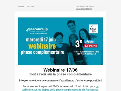 Webinaire Spécial Phase Complémentaire Parcoursup 📢