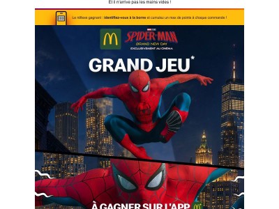 Spider-Man™ a pris ses quartiers chez McDo 🕷️
