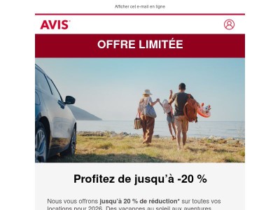 Nouvelle offre disponible pour vos locations de voiture