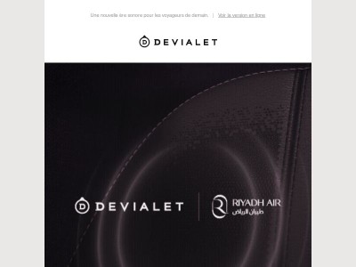 Devialet et Riyadh Air : le son prend son envol.