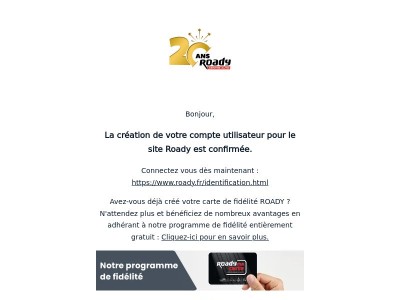 Validation de votre compte utilisateur