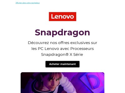 PC Lenovo avec Snapdragon® X I Constituez vous-même votre PC