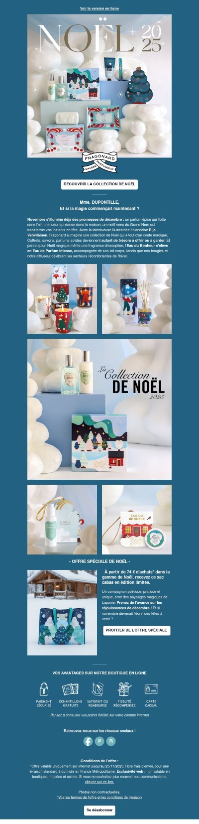 Prêt(e)s pour un Noël signé Fragonard ?