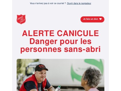 Canicule : urgence absolue pour les sans-abri !