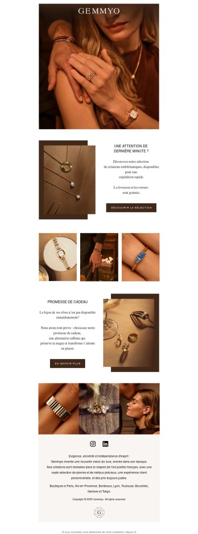 Une sélection de créations livrées en quelques jours seulement