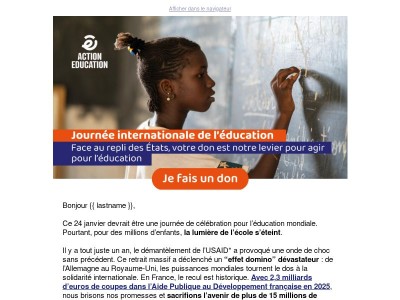🎂 Un anniversaire funeste pour la Journée internationale de l’éducation 