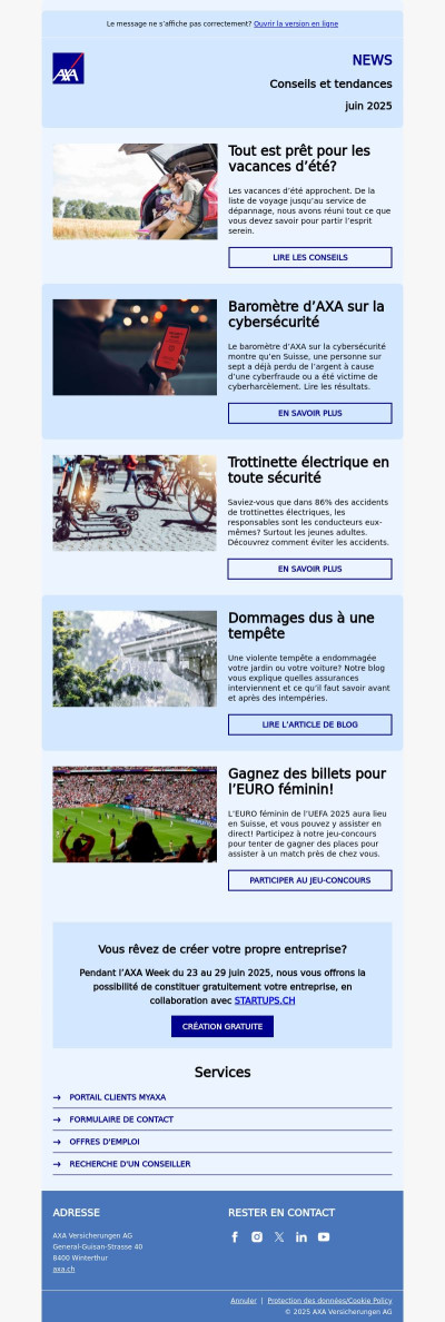 Vacances d’été? En route avec nos conseils!