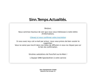 Veuillez confirmer votre inscription