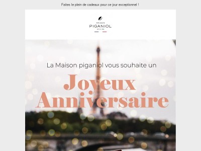  {{ lastname }}, 15€ de réduction pour votre anniversaire ! 