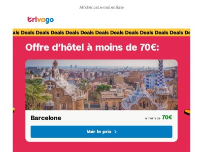 Des hébergements à moins de 70€? C’est oui 😉