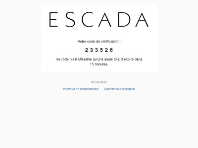 Votre code est : 233526