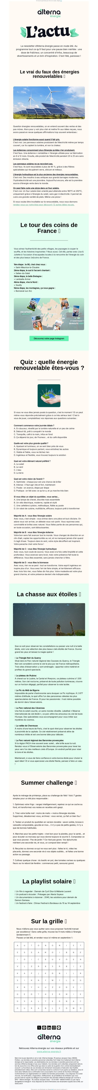 À période estivale, édition spéciale