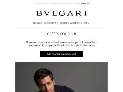 L’univers Bvlgari, pensé pour lui