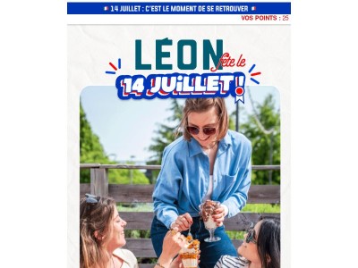Famille, amis, soleil, … le 14 juillet peut commencer au frais avec Léon  ✨